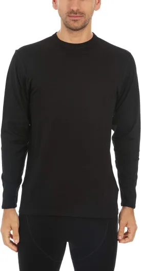 100% Merino Wool - Men's Long Sleeve Crew Shirt - Thermal Base Layer