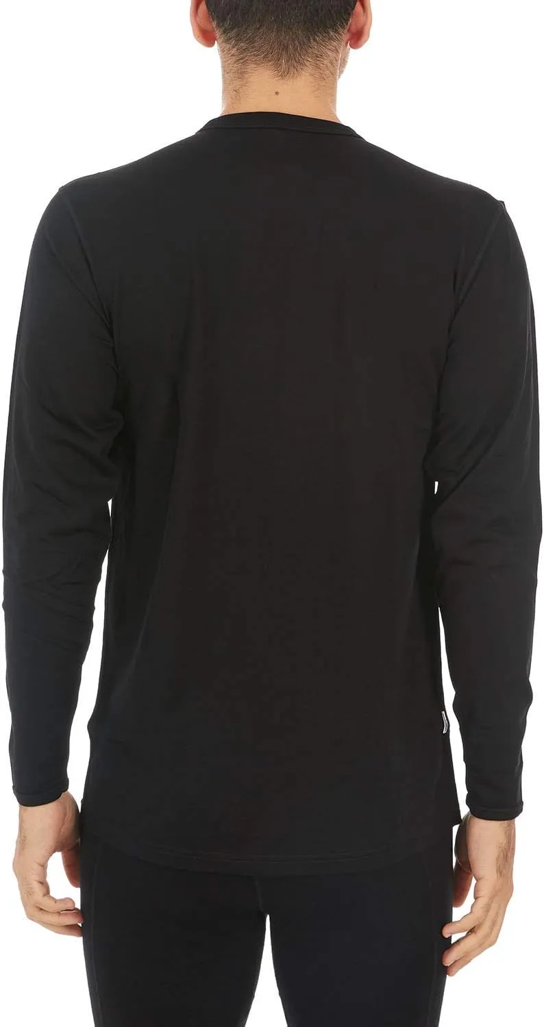 100% Merino Wool - Men's Long Sleeve Crew Shirt - Thermal Base Layer
