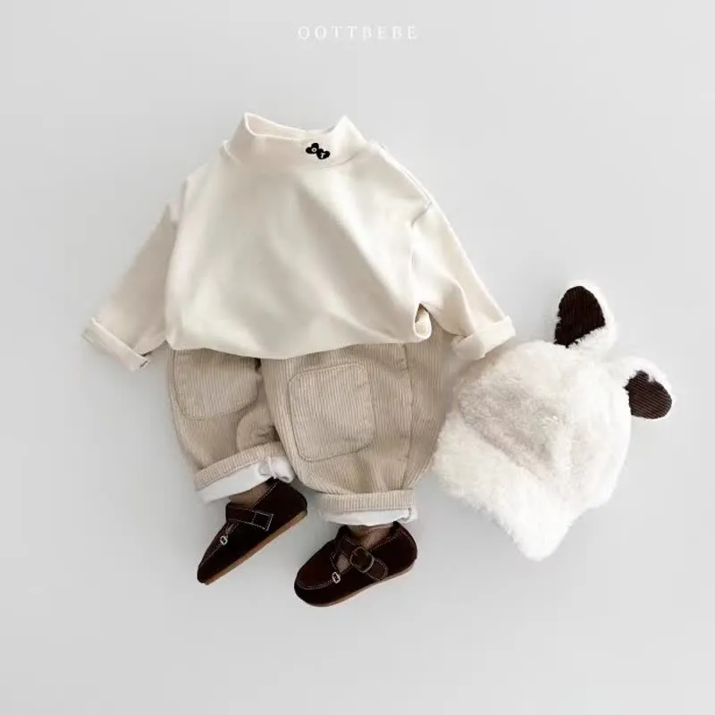 Baby Patch Fleece Lined Corduroy Pants