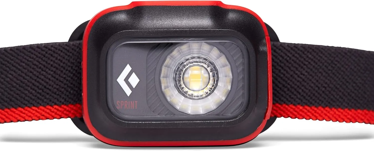 BLACK DIAMOND Sprint 225 Lumen Rechargeable LED Headlamp for Running, Camping, Hiking, Compact and Lighweight