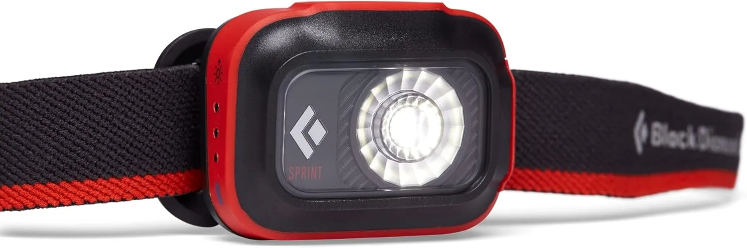 BLACK DIAMOND Sprint 225 Lumen Rechargeable LED Headlamp for Running, Camping, Hiking, Compact and Lighweight