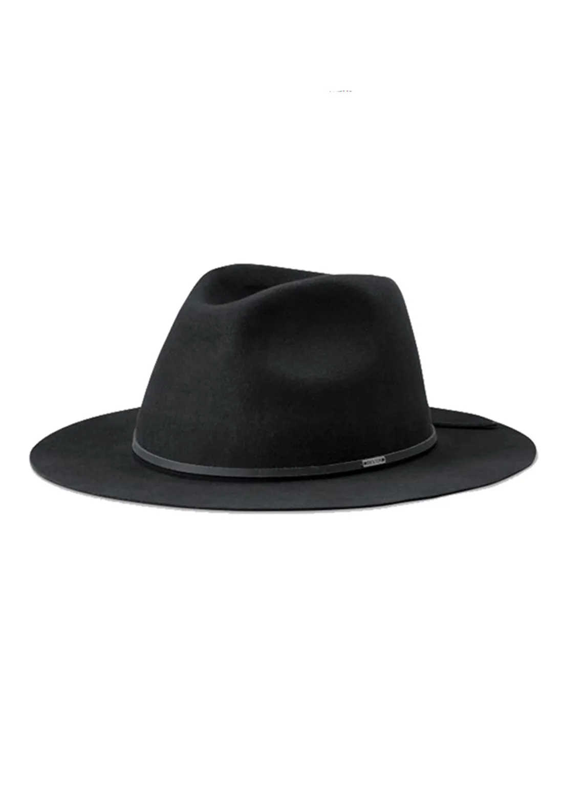 Brixton Wesley Packable Fedora | Washed Black