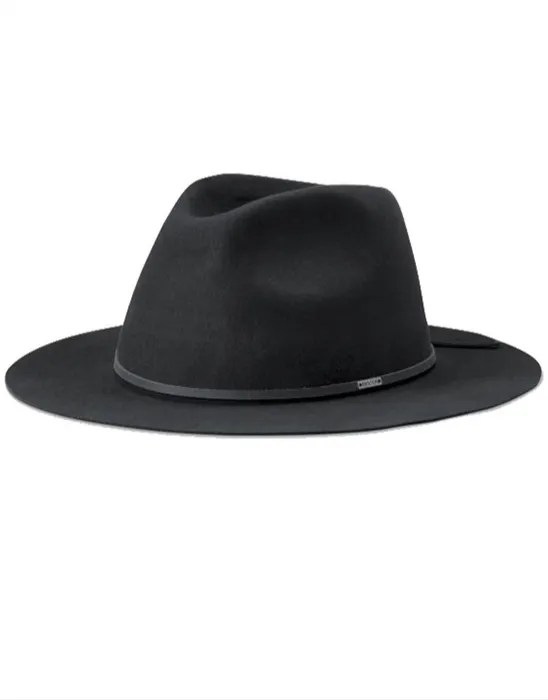 Brixton Wesley Packable Fedora | Washed Black