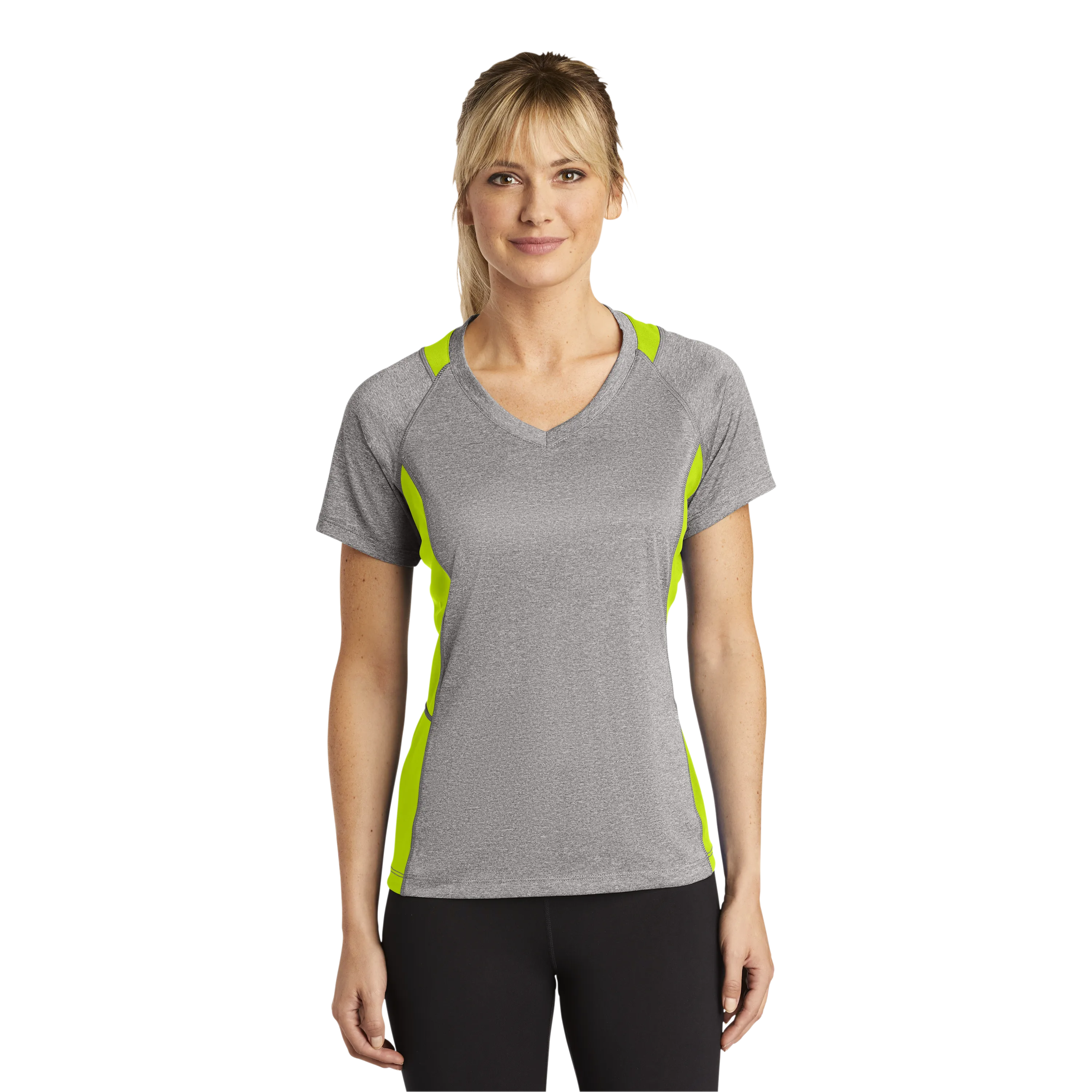 D1976W Ladies Short Sleeve Colorblock Contender Tee