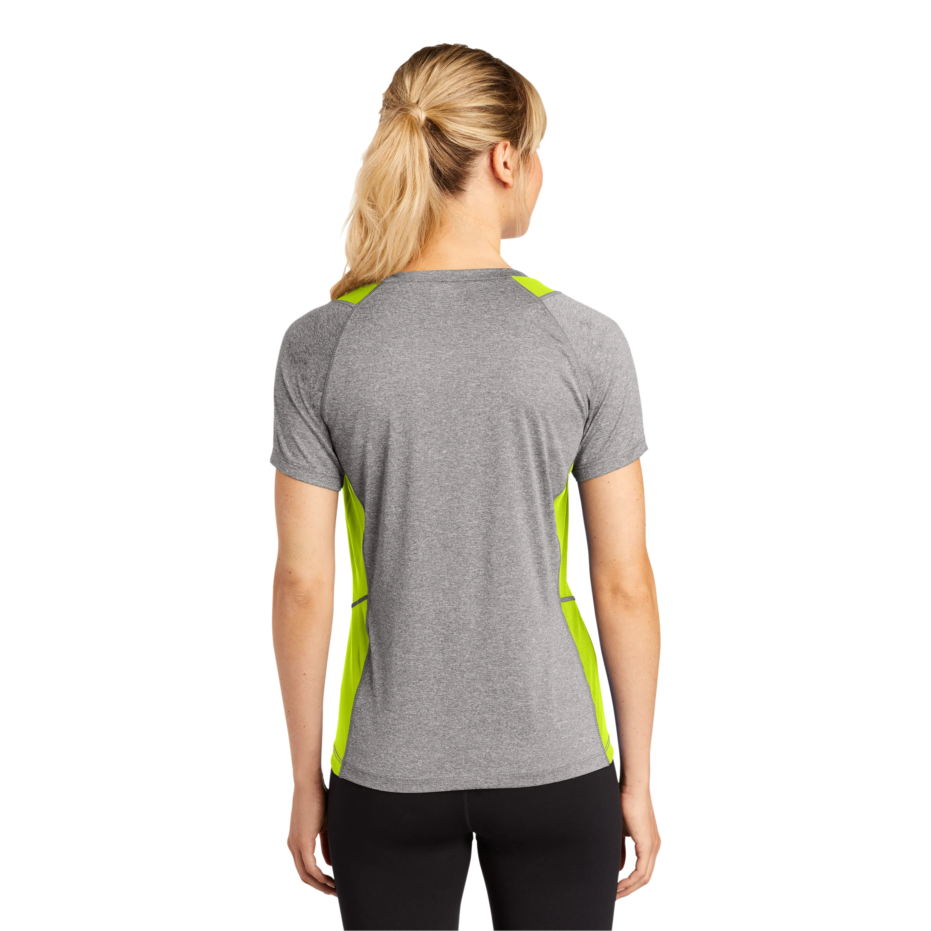 D1976W Ladies Short Sleeve Colorblock Contender Tee