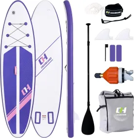 Foldable Paddle Board Kid Inflatable Stand Up Paddle Boards with Ultra-Light SUP Accessories Valve Adaptor/2 fins/SUP Backpack/Leash