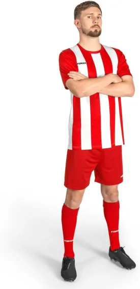FORZA Mens Striped Soccer Uniform | Includes Jersey, Shorts, and Knee-High Socks  Available in Sizes XS-XXL