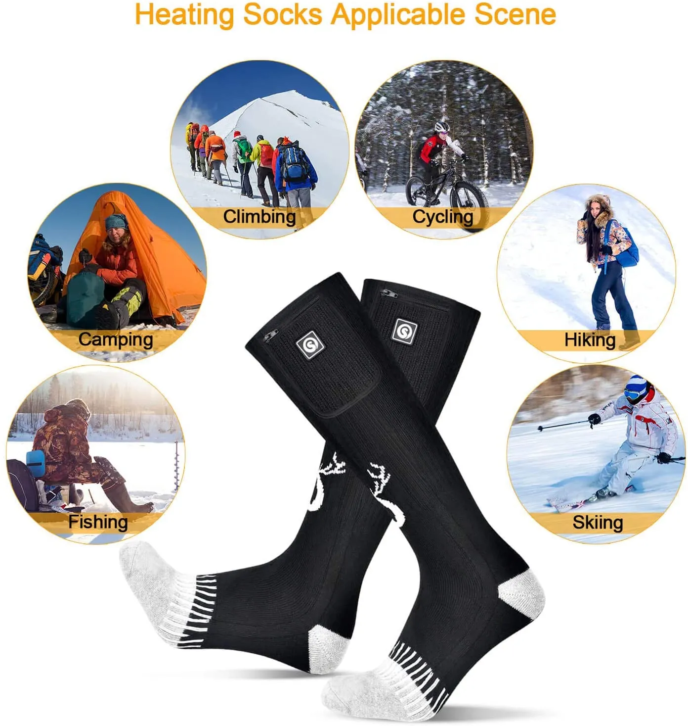 Heated Socks - Reinforced Comfort for Winter Use