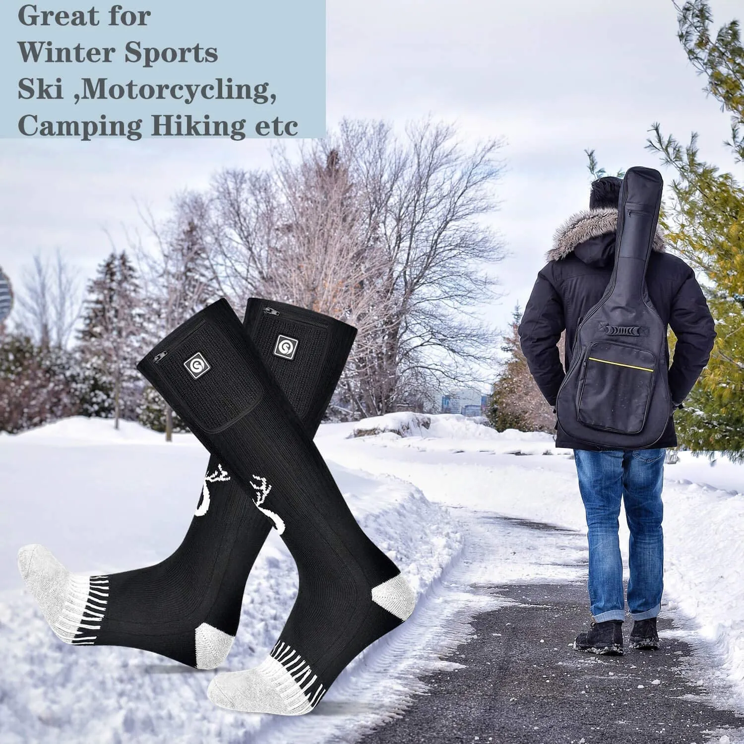 Heated Socks - Reinforced Comfort for Winter Use