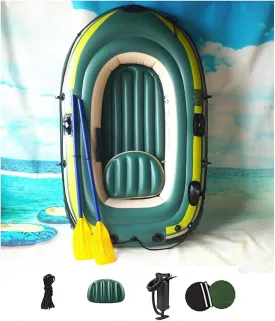 Inflatable Rowing Boats for Adults Rubber Dingy, Inflatable Boat Raft, Fishing Kayak Canoe, Thickened Fishing Foldable Drifting 230 * 130 * 35cm