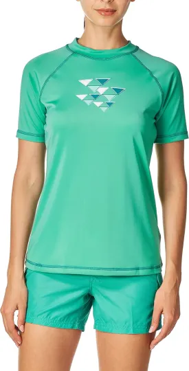 Kanu Surf Women's Marina UPF 50 Short Sleeved Active Rashguard & Workout Top