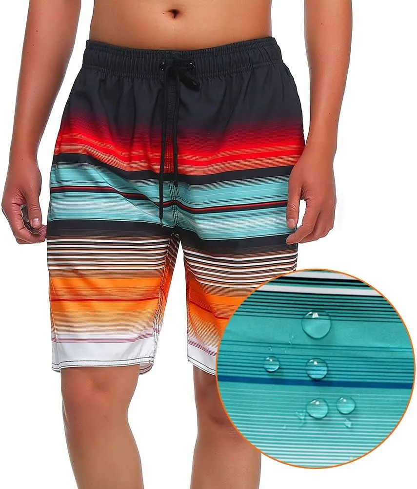 MILANKERR Mens Swim Trunks Swimming Trunks for Men,Mens Bathing Suit Swimsuit Men's Swimwear Swim Short 9" Inseam 20" Outseam