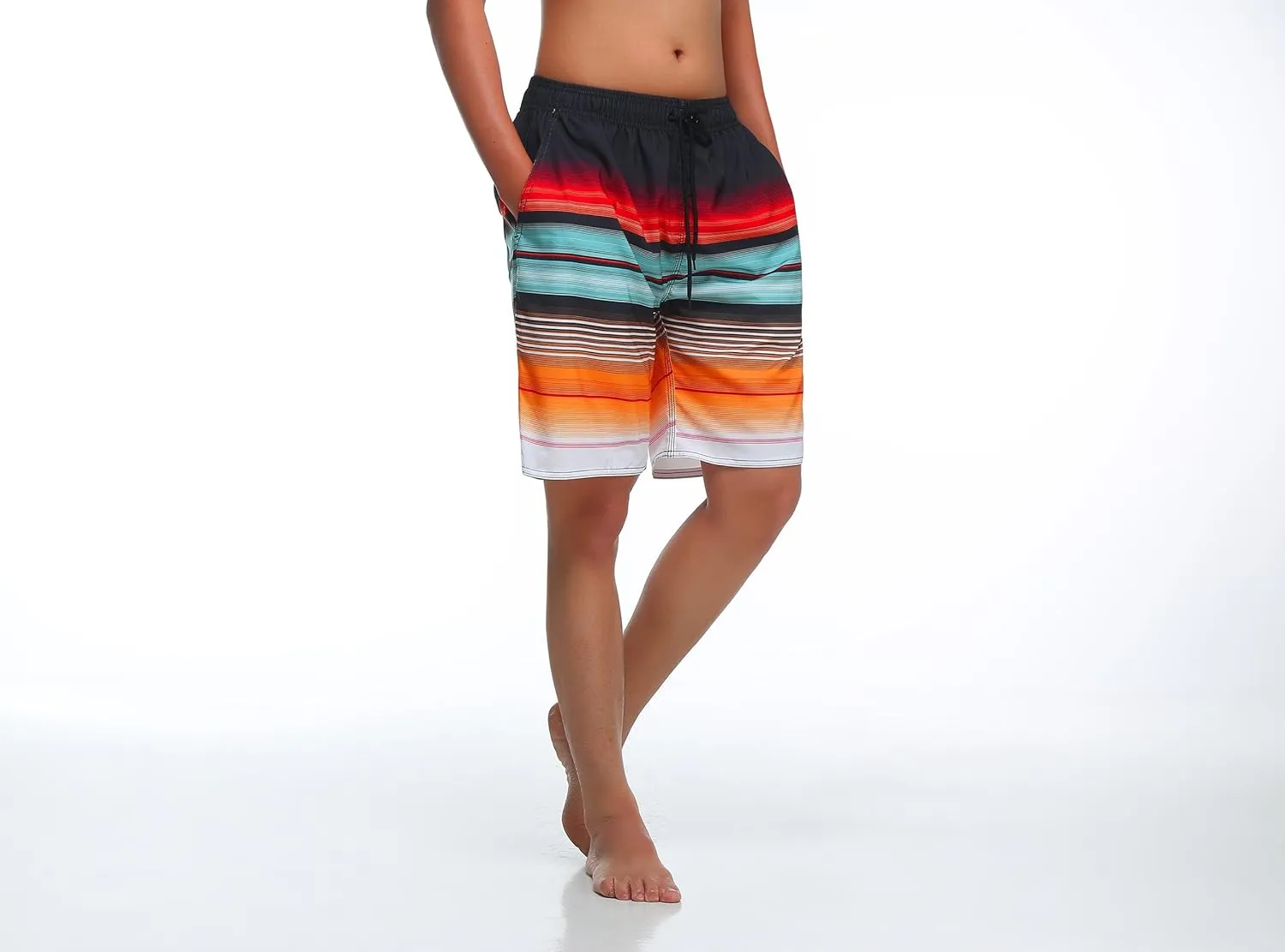 MILANKERR Mens Swim Trunks Swimming Trunks for Men,Mens Bathing Suit Swimsuit Men's Swimwear Swim Short 9" Inseam 20" Outseam