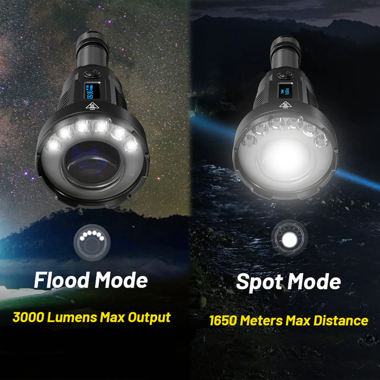 Nitecore P35i Long Throw LEP Flashlight (3000 Lumens | USB-C Rechargeable)