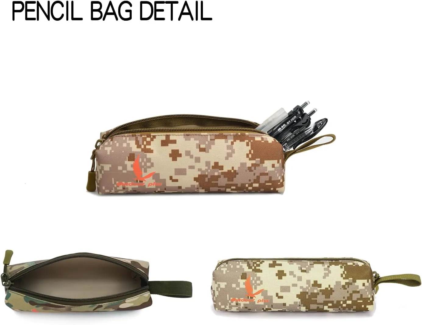 outdoor plus Camo Backpack for Boys,Military Teen Backpack with USB Port, Army Bookbag for School