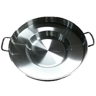 Stainless Steel 23 in. Round Comal Wok Griddle Multi Cooker Concave Fry pan/Comal para DISCADAS cóncava redonda de acero inoxidable de 23 pulgadas