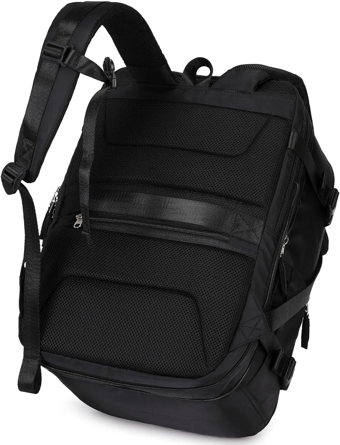 Travel Backpack for Women Carry On Flight Approved Casual Daypack Expandable 2 Laptop Backpack, 17inch 32 liters Black