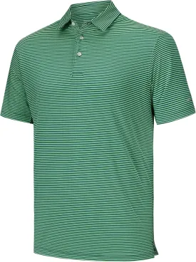 Willit Men's Golf Polo Shirts Short Sleeve Striped Performance Moisture Wicking