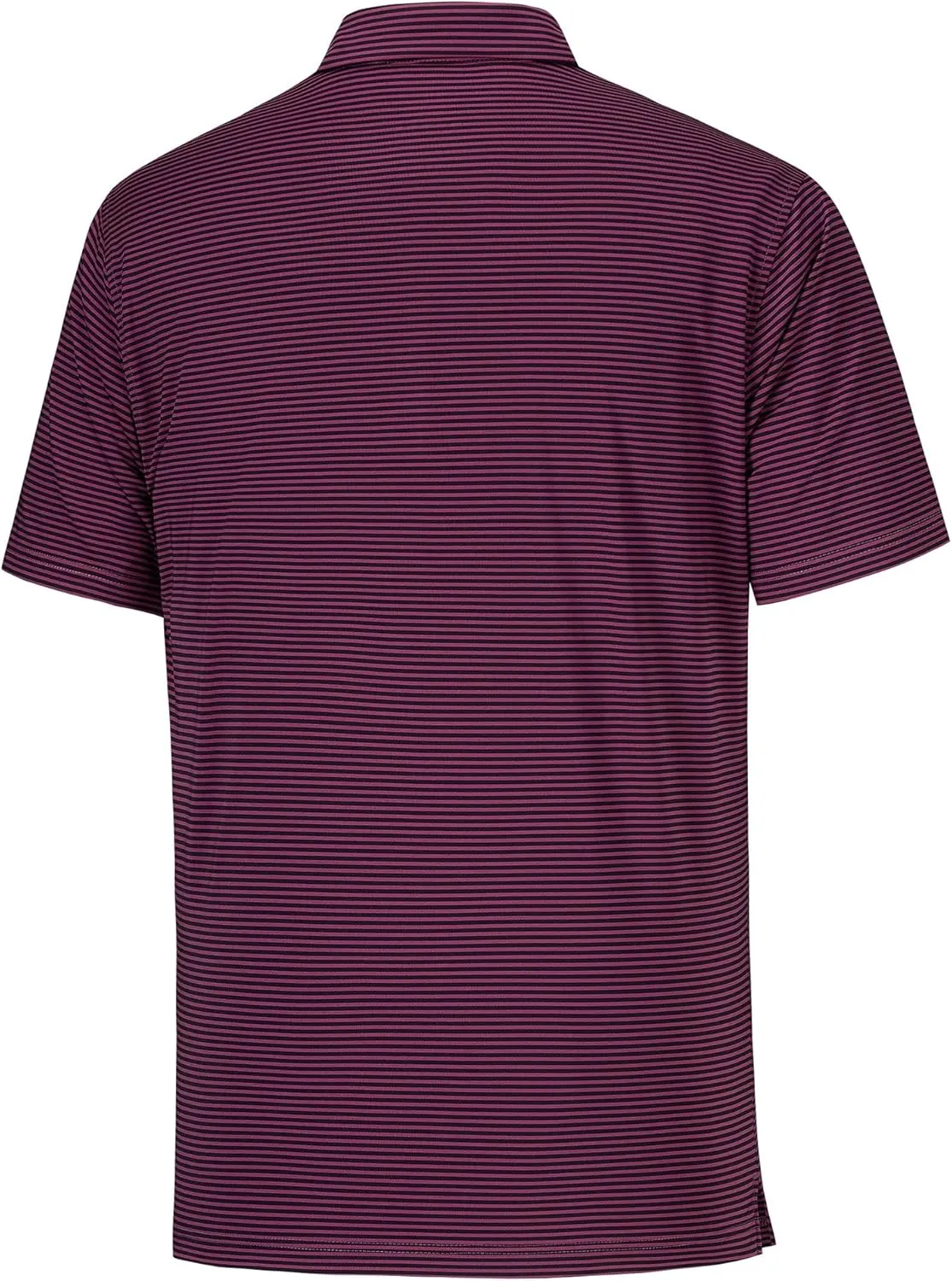 Willit Men's Golf Polo Shirts Short Sleeve Striped Performance Moisture Wicking