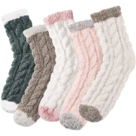 Womens Fuzzy Socks Fluffy Cozy Socks Warm Socks for Women Slipper Socks Soft Comfy Sleeping Socks