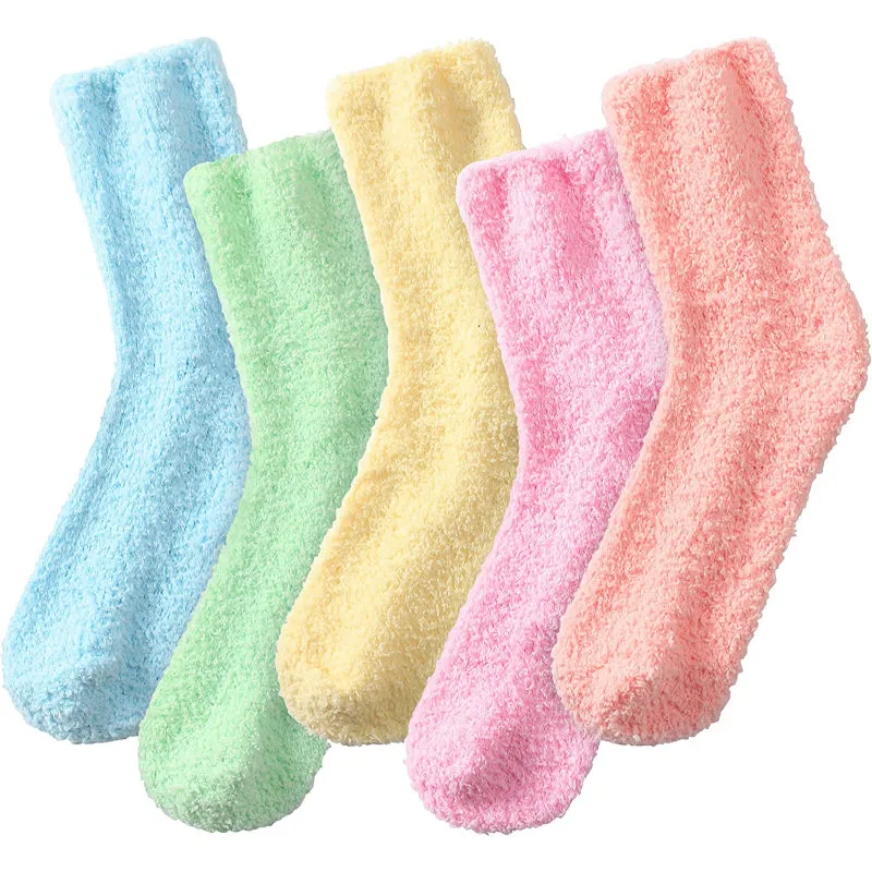 Womens Fuzzy Socks Fluffy Cozy Socks Warm Socks for Women Slipper Socks Soft Comfy Sleeping Socks