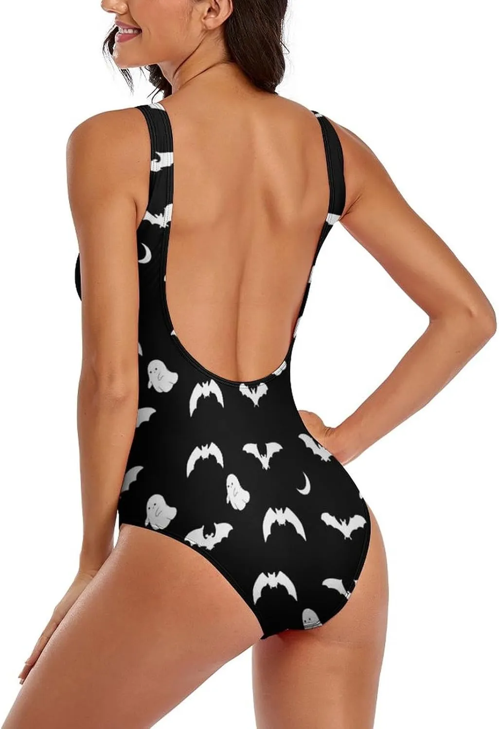 Women's Sexy One Piece Swimsuit Bathing Suit Tummy Control Swimwear Low Back Padded One Piece Swimwear