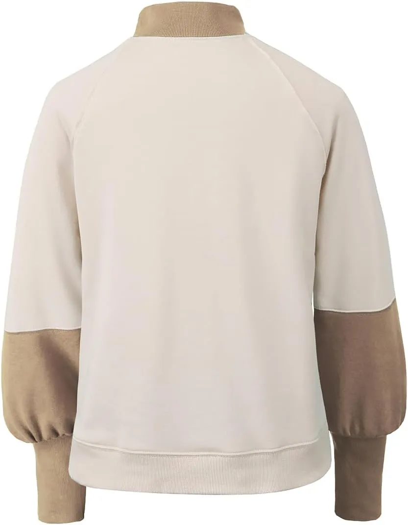 Women's Sweatshirts Long Sleeve Color Block Casual Pullover Y2K Tunic Tops 2024 Fall Clothes